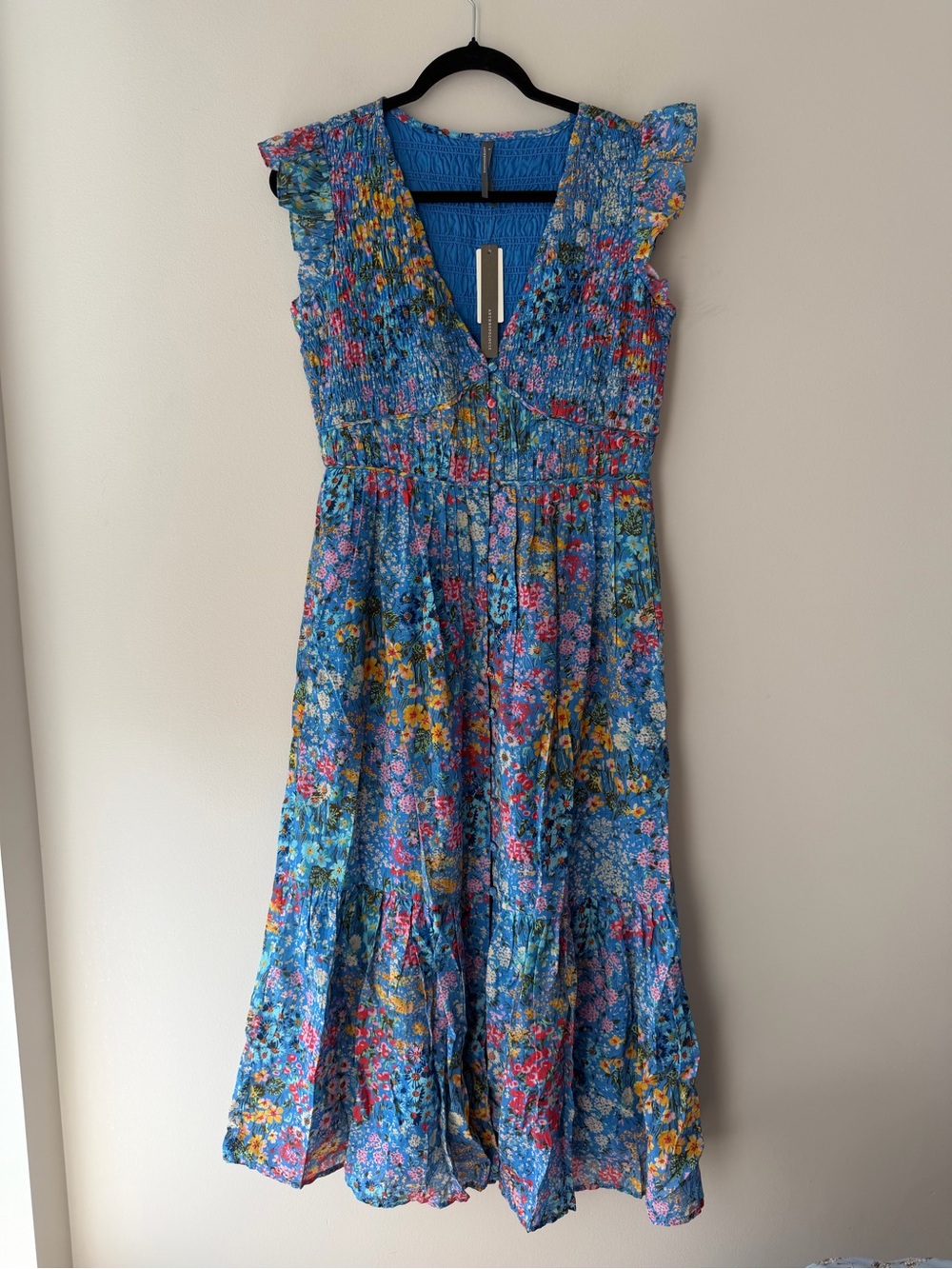 Anthropologie Peregrine V-Neck Midi Dress NWT - Picture 6 of 8